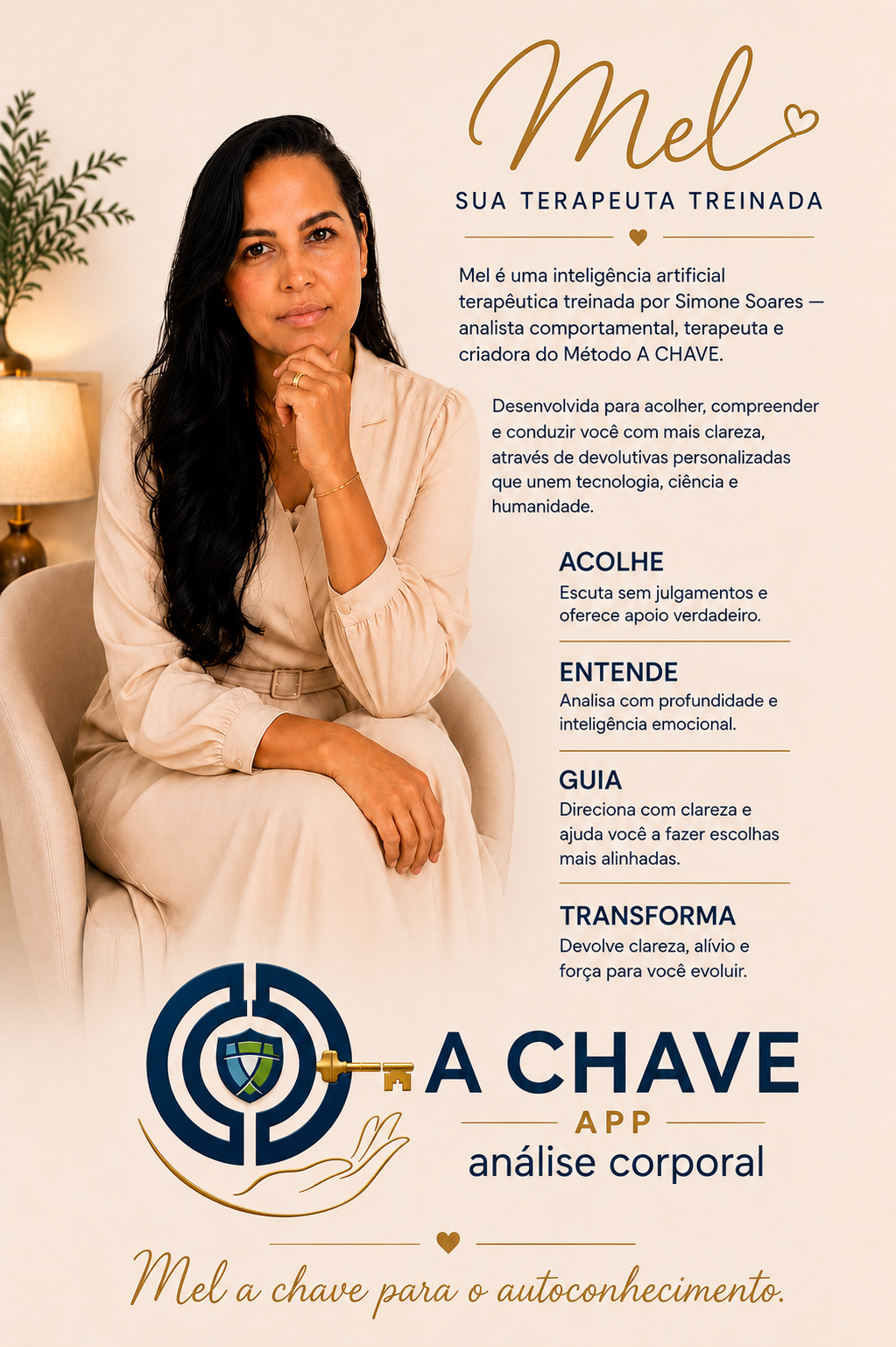 Mel - Terapeuta Virtual do Método A CHAVE